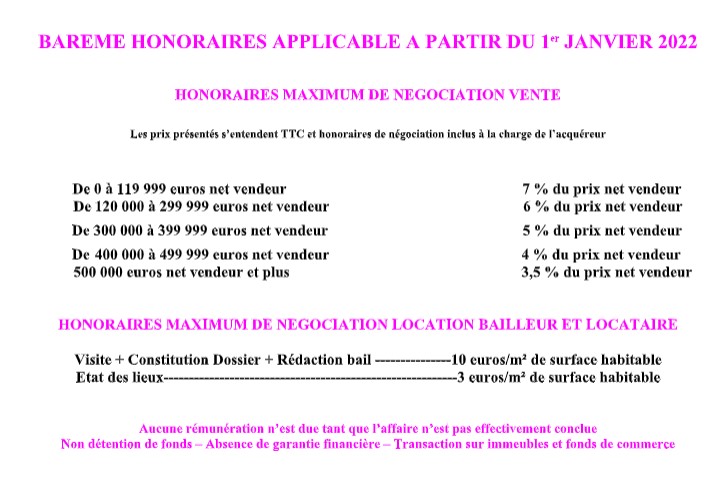 honoraires